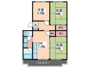 山根マンションの物件間取画像